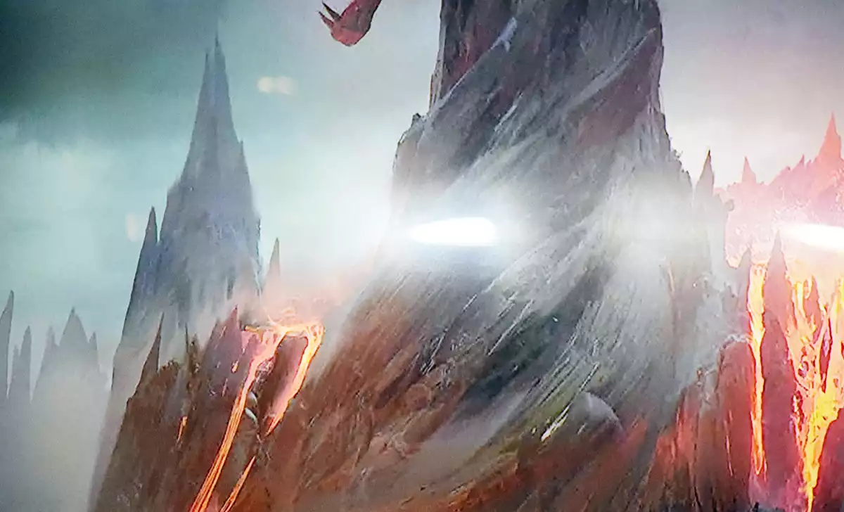 La lava rodea la Snake Mountain de Masters del Universo. Créditos: docpastor.com -Amamos la Cultura Pop