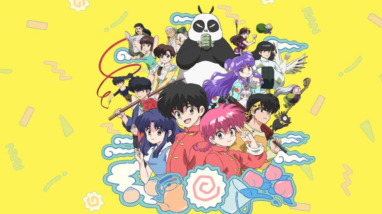 Cartel promocional de la serie Ranma ½. Créditos. MAPPA.