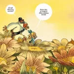 Una de las preciosas ilustraciones de Alicia en el país de los monos. Créditos: Nuevo Nueve.