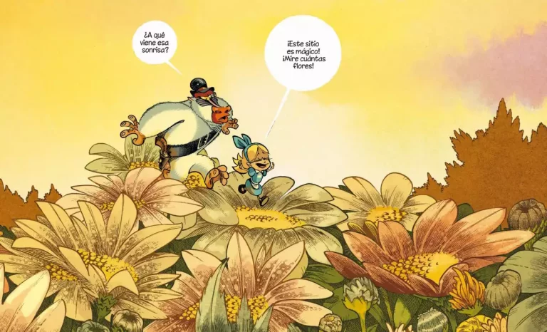 Una de las preciosas ilustraciones de Alicia en el país de los monos. Créditos: Nuevo Nueve.
