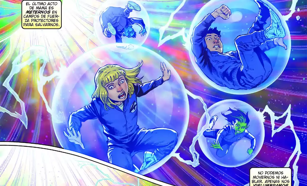 Valeria, Franklin y sus primos. Créditos: Marvel/Panini