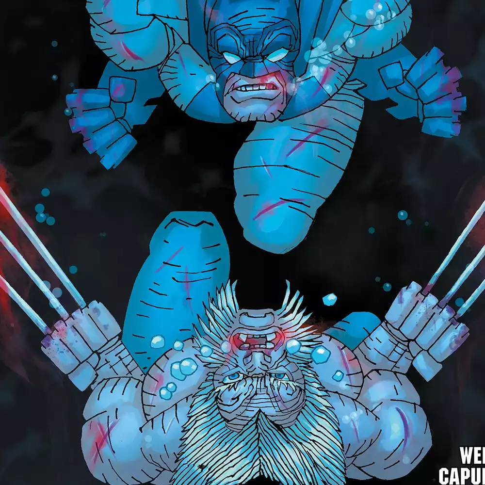 Batman y Logan por Frank Miller. Créditos: Panini/DC/Marvel