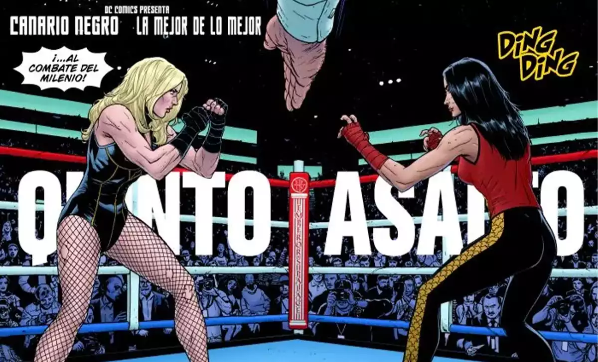 Canario Negro contra Lady Shiva. Créditos: Panini/DC Comics