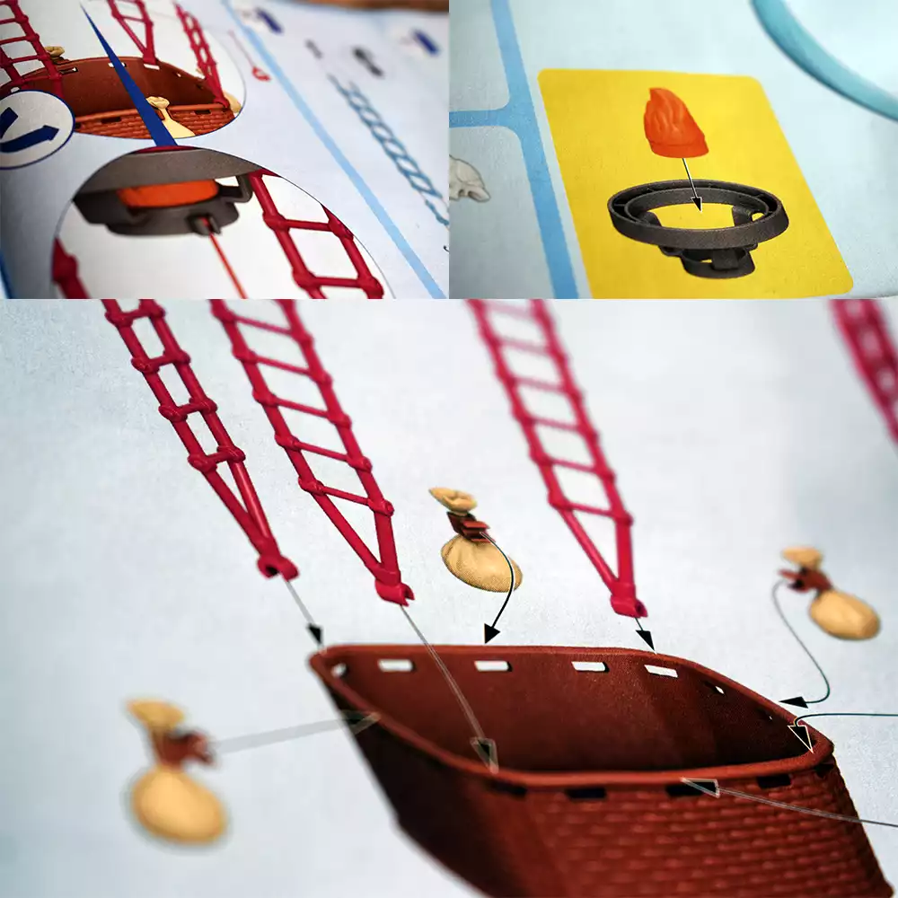 Detalles de montaje del Viaje en globo de Playmobil. Créditos: docpastor.com - Amamos la Cultura Pop