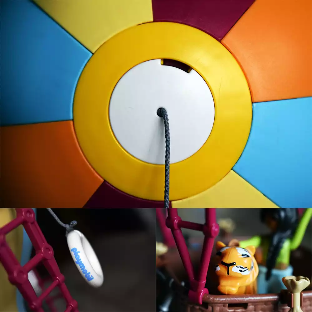 Detalles del Viaje en globo de Playmobil. Créditos: docpastor.com - Amamos la Cultura Pop