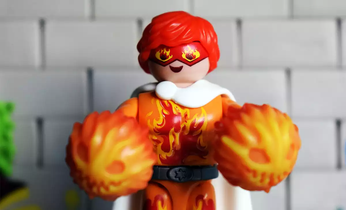 Firestormer de Heroes de Playmobil. Créditos: docpastor.com - Amamos la Cultura Pop