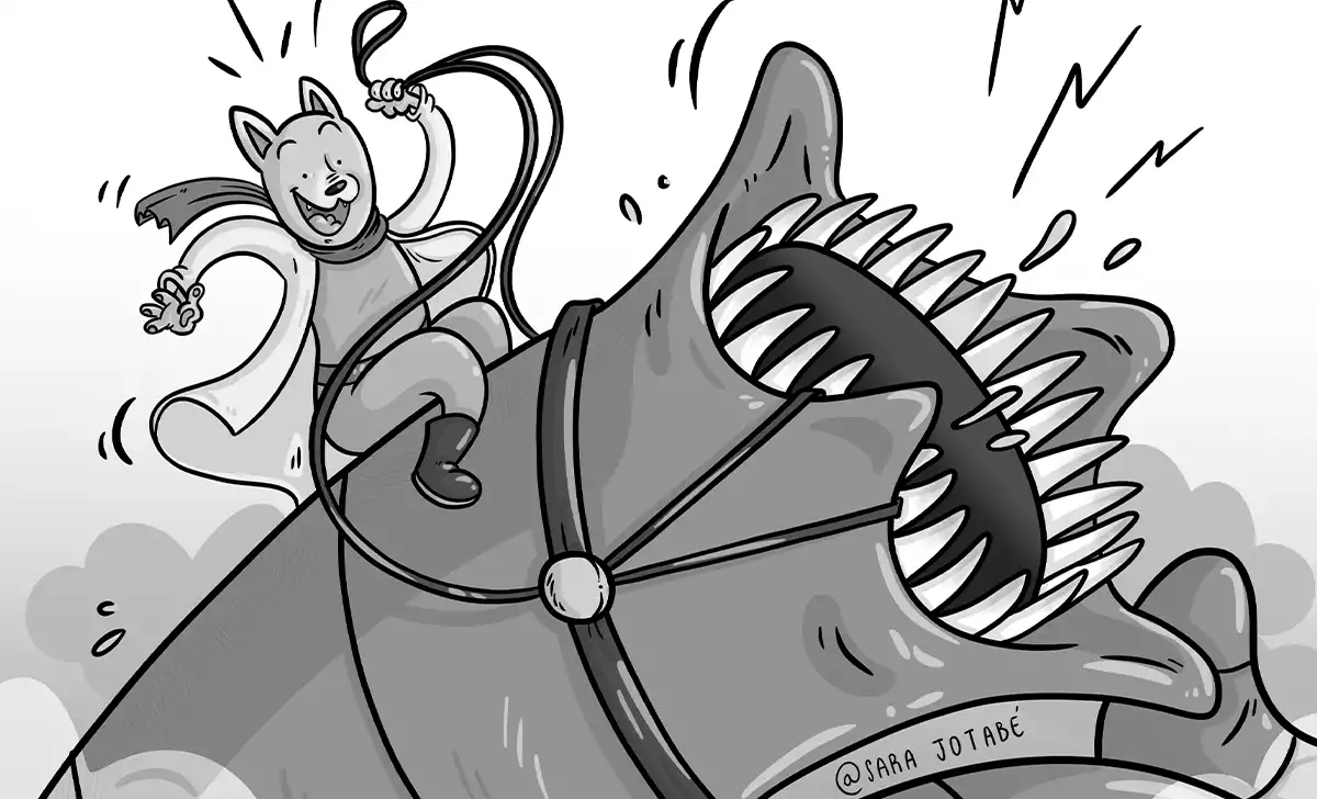 Frost, perrito de aventuras. Créditos: Sara Jotabé