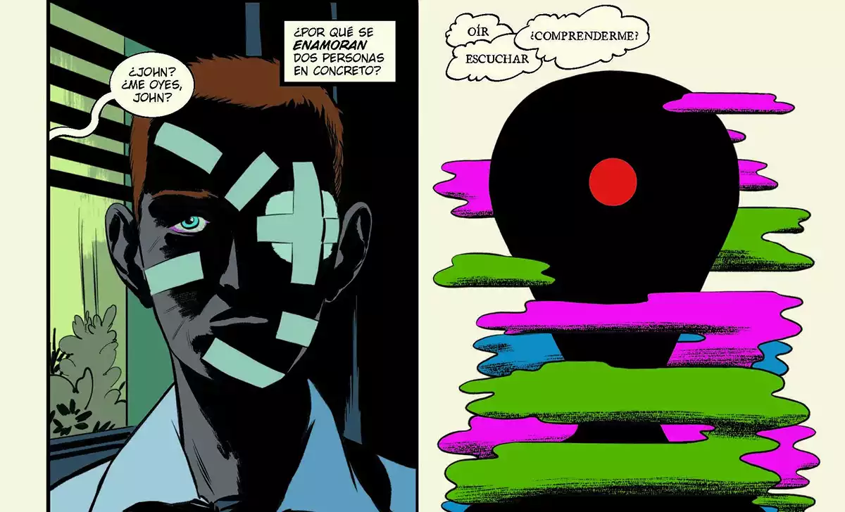 John Jones y el Detective Marciano de Deniz Camp y Javier Rodríguez. Créditos: Panini/DC