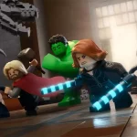 Los Vengadores en acción en LEGO Marvel Avengers: Historias extrañas. Créditos: Disney +