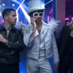 Los tres protagonistas de Una Navidad muy Jonas Brothers. Créditos: Disney +