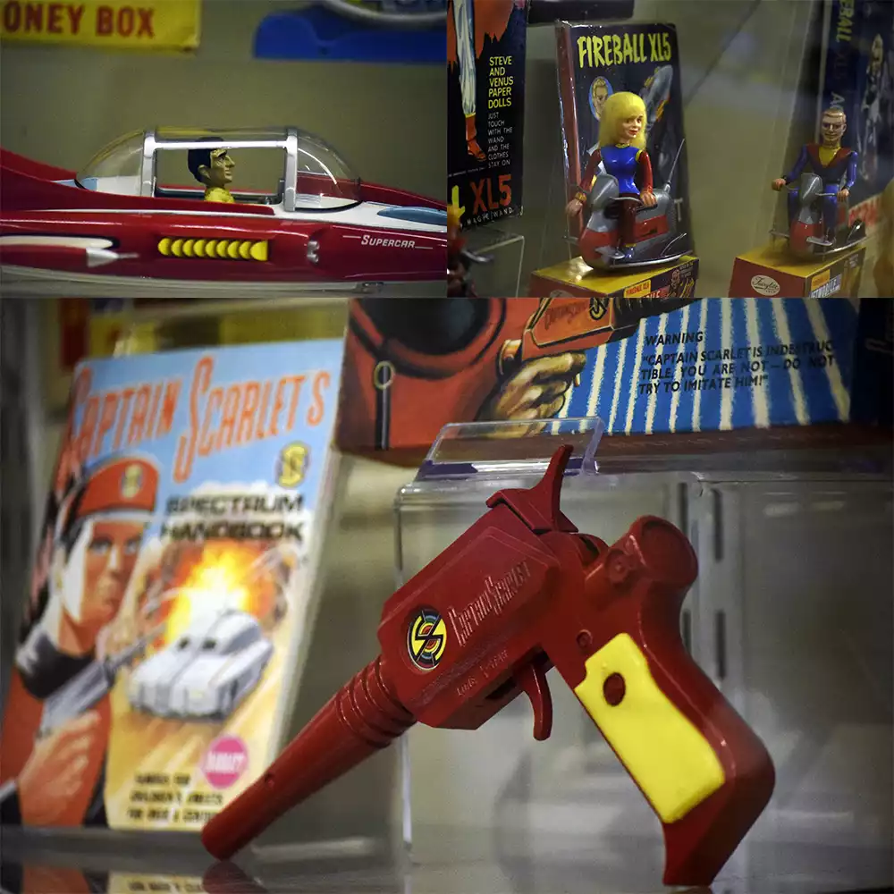 Merchandising de las creaciones de Gerry Anderson. Créditos: docpastor.com - Amamos la Cultura Pop