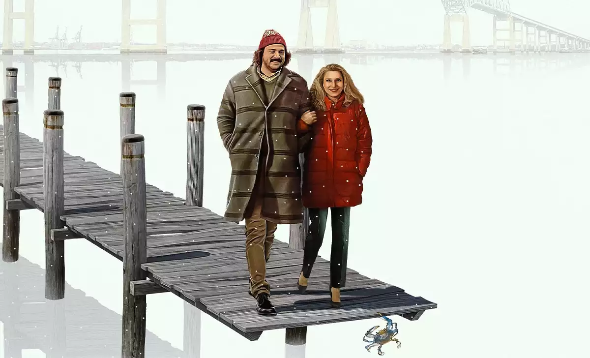 Cartel de Navidad en Baltimore. Créditos: Movistar +