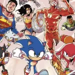 Portada del cruce de la Liga de la Justicia con Sonic. Créditos: DC/Panini
