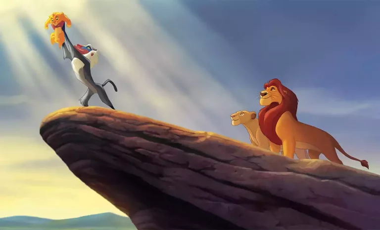 El momento más icónico de El rey león, dirigida por Roger Allers. Créditos: Walt Disney